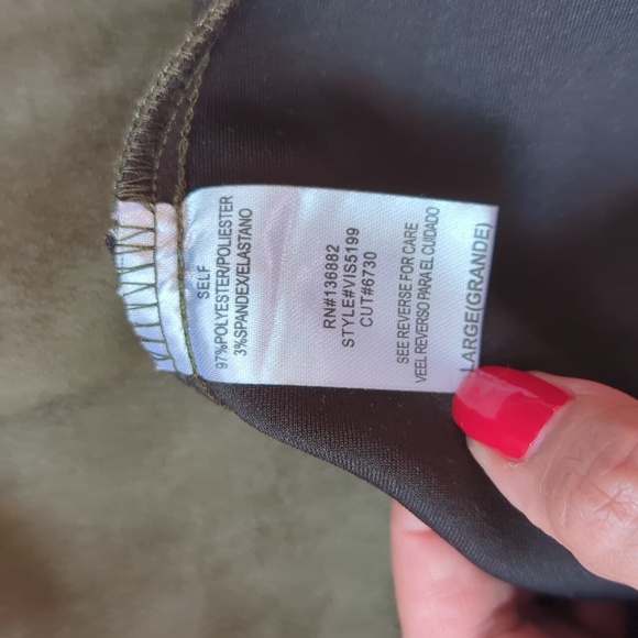 Forest green pencil skirt and crop top set - Picture 8 of 8